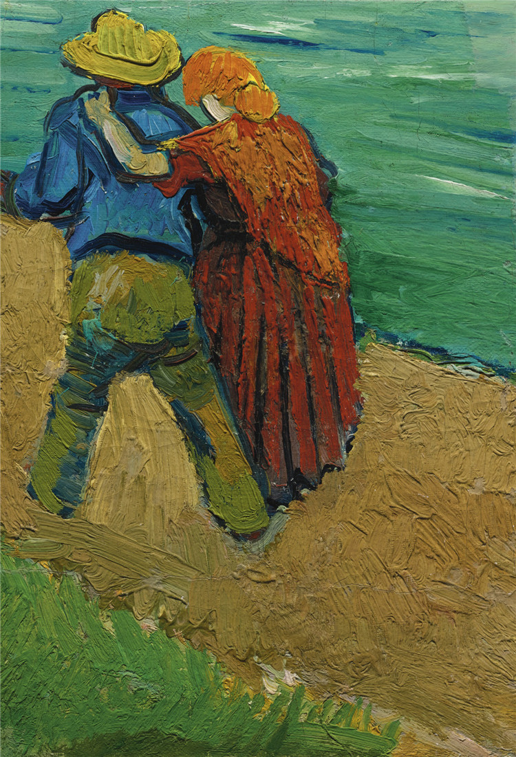 Two Lovers. Fragment Van Gogh Oil Painting